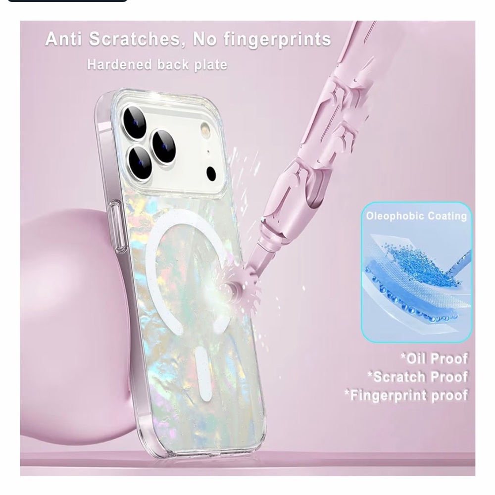 Premium Iridescent iPhone 17 pro max Case with MagSafe Compatibility